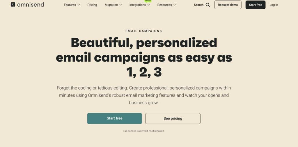 Omnisend vs Mailchimp: omnisend ease of use